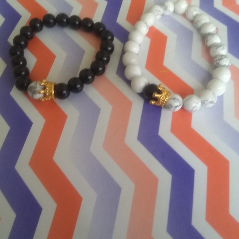 Couple king and queen bracelet